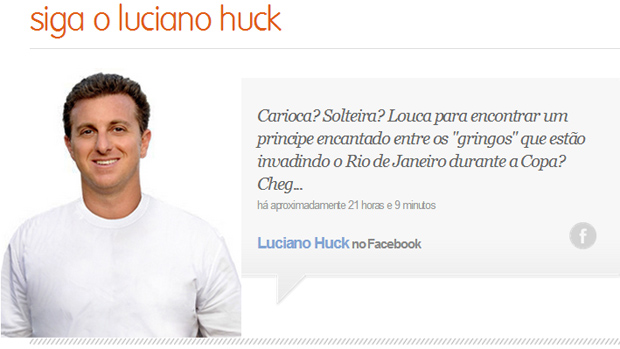 Luciano Huck e seu post controverso na página do programa 'Caldeirão', na Globo