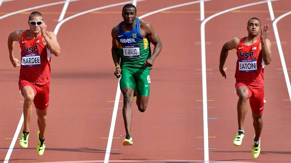 Brasileiro Luiz Alberto de Araújo estreia nos 100 m do decatlo, em 08/08/2012