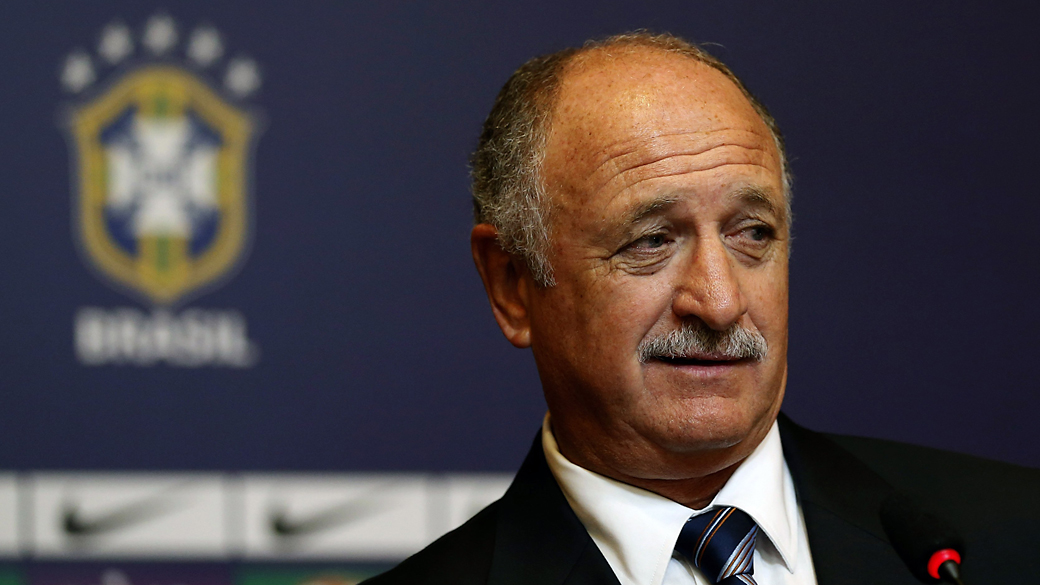 Luiz Felipe Scolari, durante sua apresentação como novo técnico da seleção brasileira