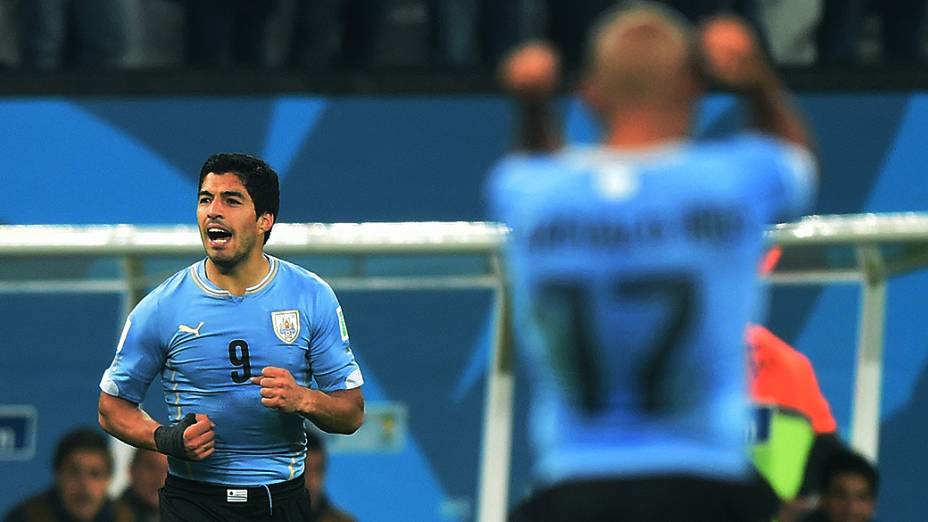 O uruguaio Luis Suárez durante o jogo contra a Inglaterra no Itaquerão, em São Paulo