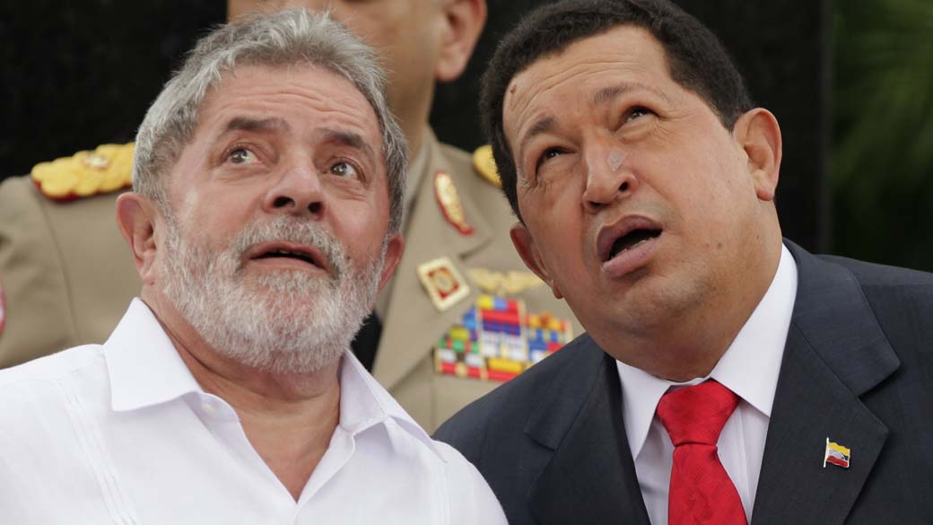 Lula com Hugo Chavez, em Caracas, Venezuela – 06/08/2010