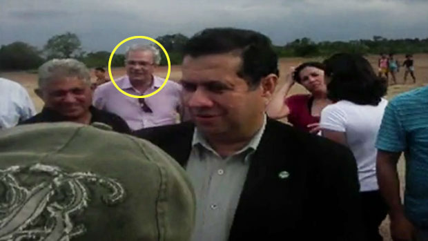 Reprodução de vídeo com ministro Carlos Lupi e presidente de ONG Adair Meira, no Maranhão