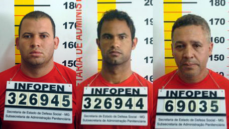 Luiz Henrique, o Macarrão, o goleiro Bruno, e Marcos Paulista, fichados pela polícia de Minas