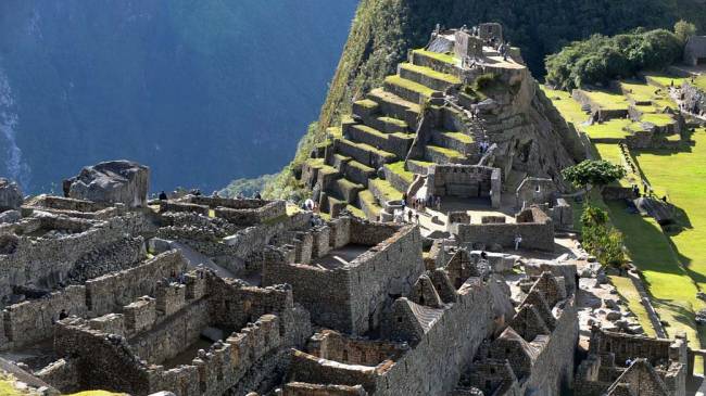 Vista das ruínas de Machu Picchu, Peru