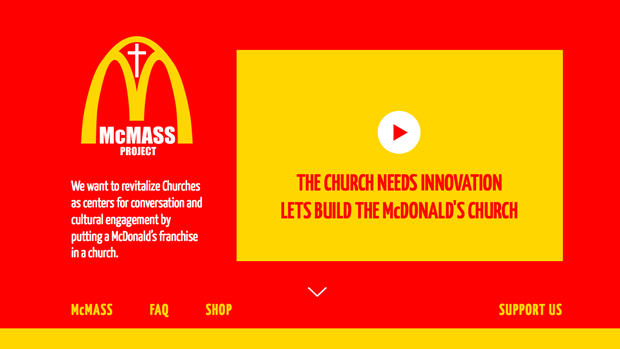 Interface do site do projeto "MacMass"