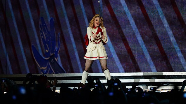 Show da cantora Madonna nesta terça-feira (04), no estádio do Morumbi, em São Paulo