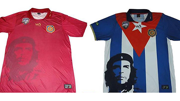 Em 2013, o clube carioca Madureira lançou camisas em homenagem a Che Guevarra e à Revolução Cubana