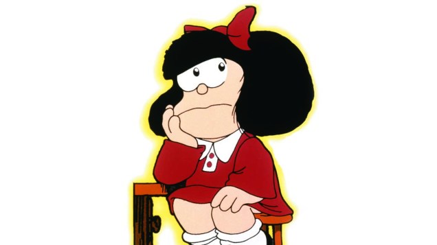 Personagem Mafalda, criada pelo cartunista Quino