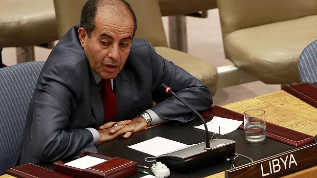 Mahmoud Jibril, o primeiro-ministro do CNT na Assembleia Geral da ONU