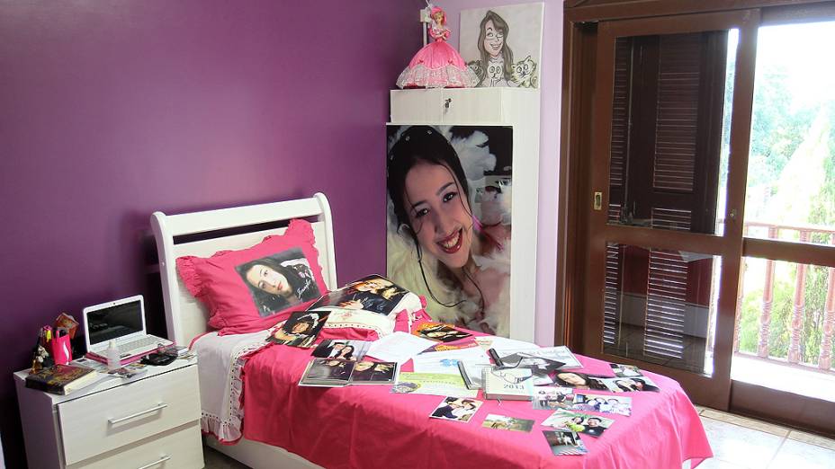 O quarto de Jennefer, que morreu no incêndio da Boate Kiss