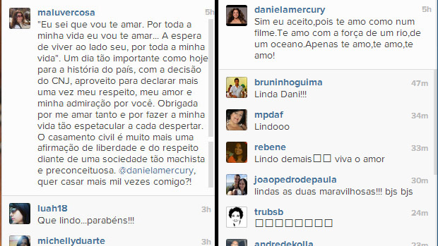 Malu Verçosa pede Daniela Mercury em casamento e ela diz 'Sim'
