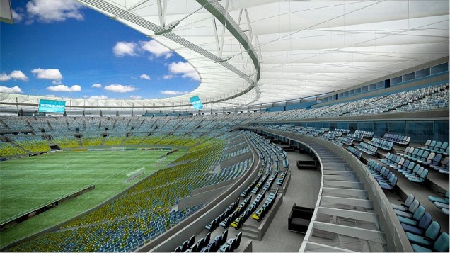 Projeto do Maracanã, palco da decisão da Copa das Confederações, com entrega marcada para o início de 2013