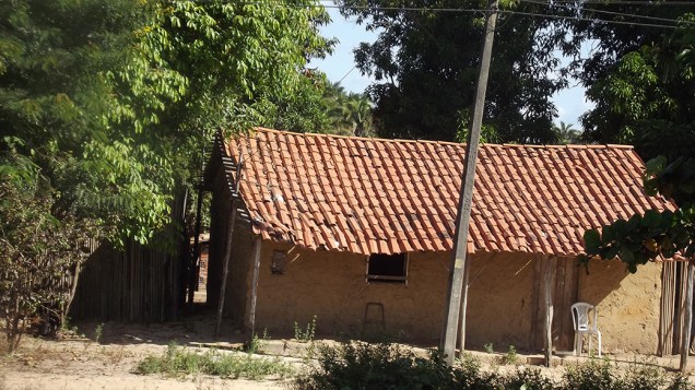 Casa típica de zona rural nas áreas pobres do Maranhão