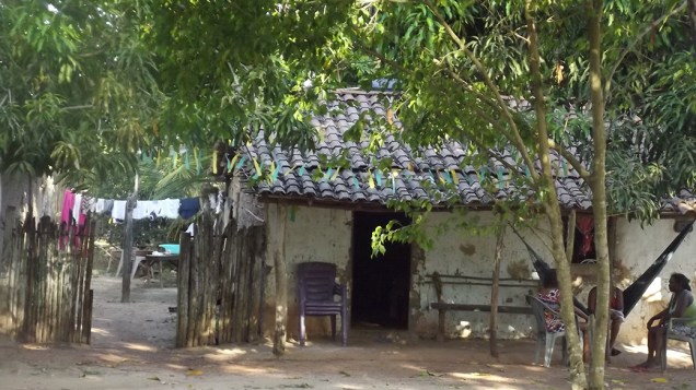 Casa típica de zona rural nas áreas pobres do Maranhão