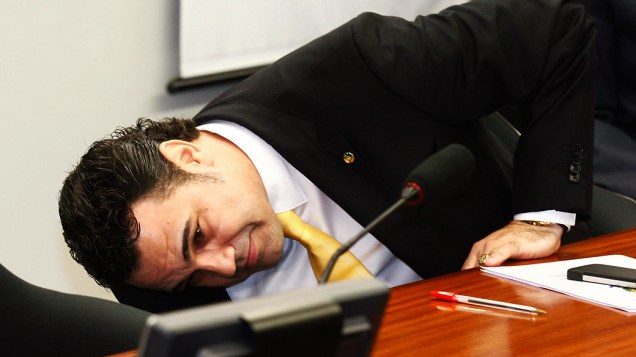 Marco Feliciano durante reunião da Comissão de Direitos Humanos e Minorias da Câmara dos Deputados