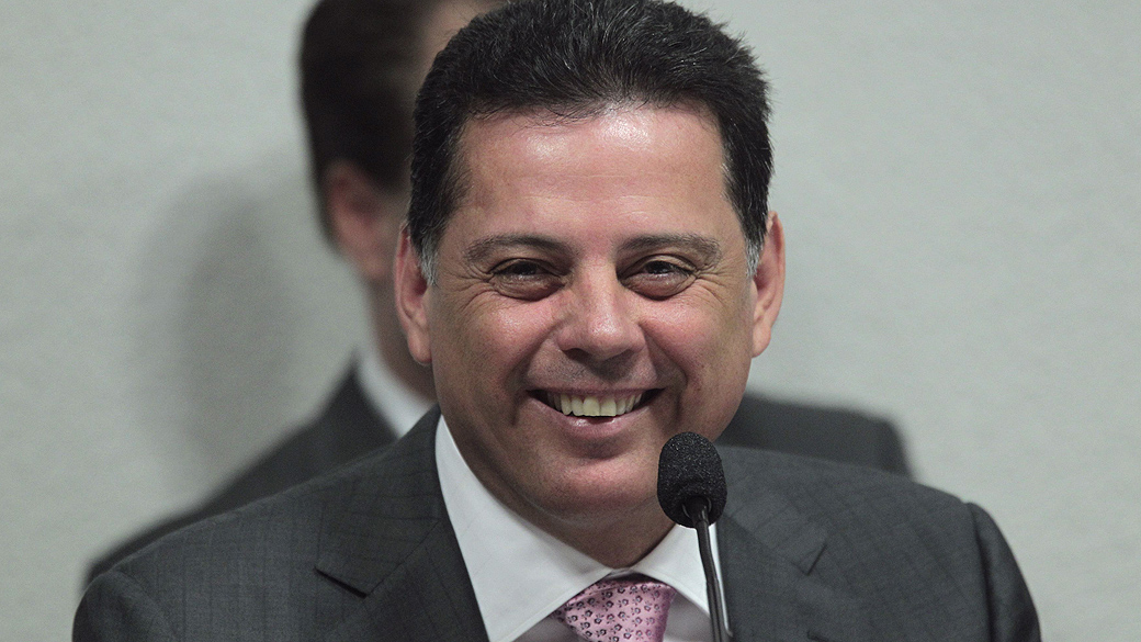 O governador de Goiás, Marconi Perillo (PSDB), depõe na CPI do Cachoeira