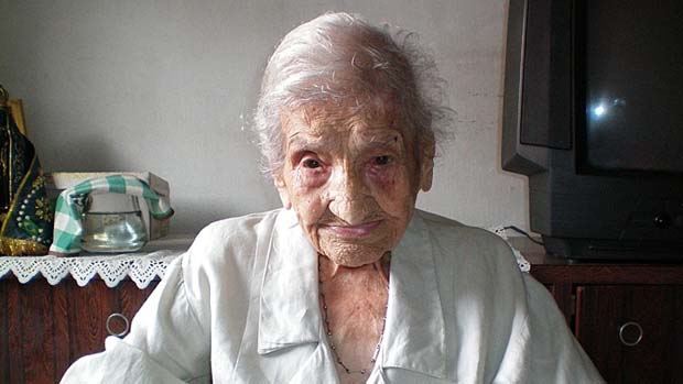 Maria Gomes Valentim, mineira de 114 anos, considerada pelo Guinness como a pessoa mais velha do mundo
