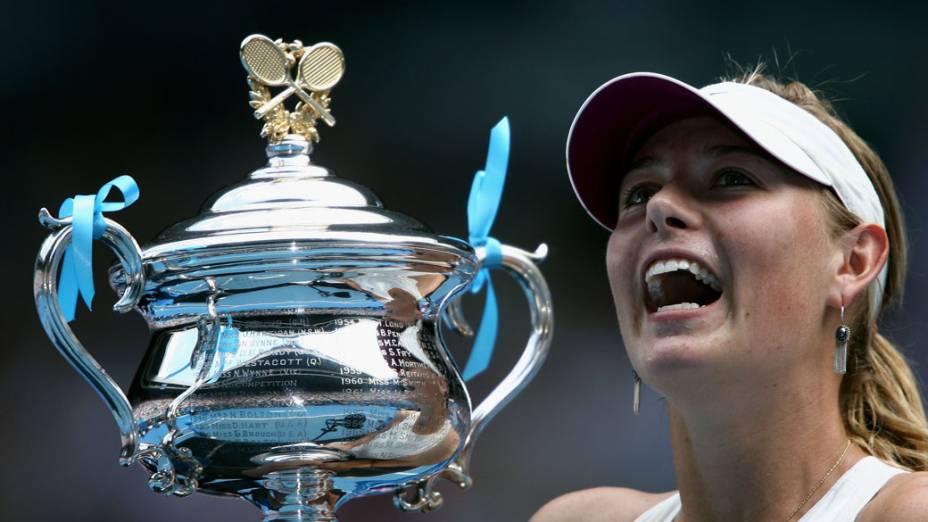 Sharapova conquista seu terceiro Grand Slam ao vencer o Australian Open em 2008