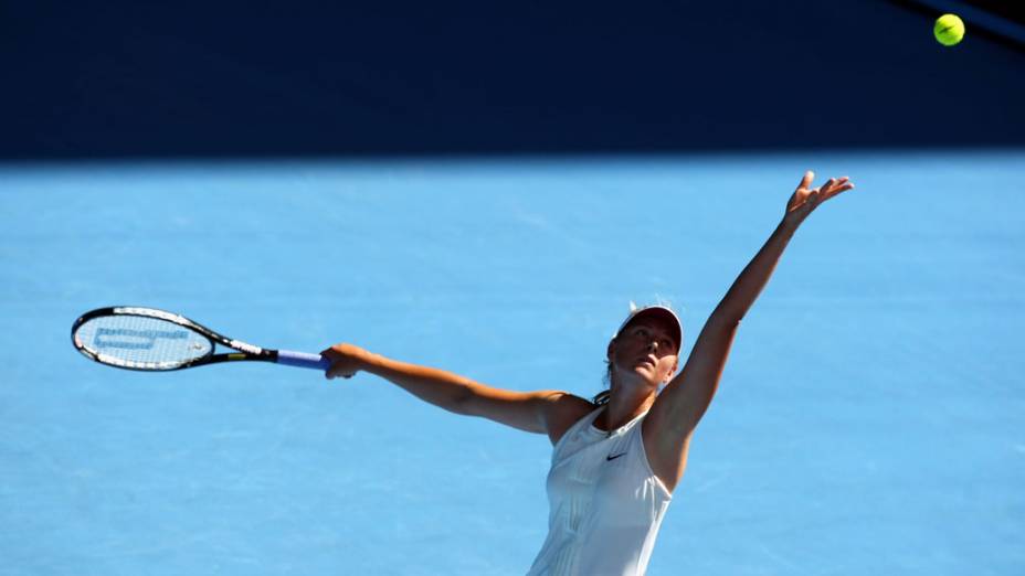 Maria Sharapova durante o Australian Open de 2008