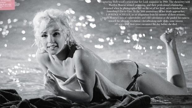 Uma das fotos inéditas da atriz Marilyn Monroe