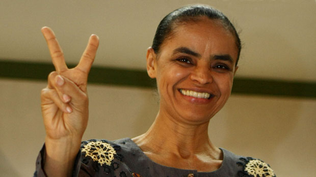 A candidata do PV, Marina Silva, foi a primeira a registrar sua candidatura à Presidência da República