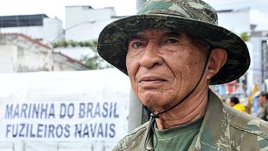 O fuzileiro José Edgar de Moraes em Nova Friburgo: "Minha vida é a Marinha"
