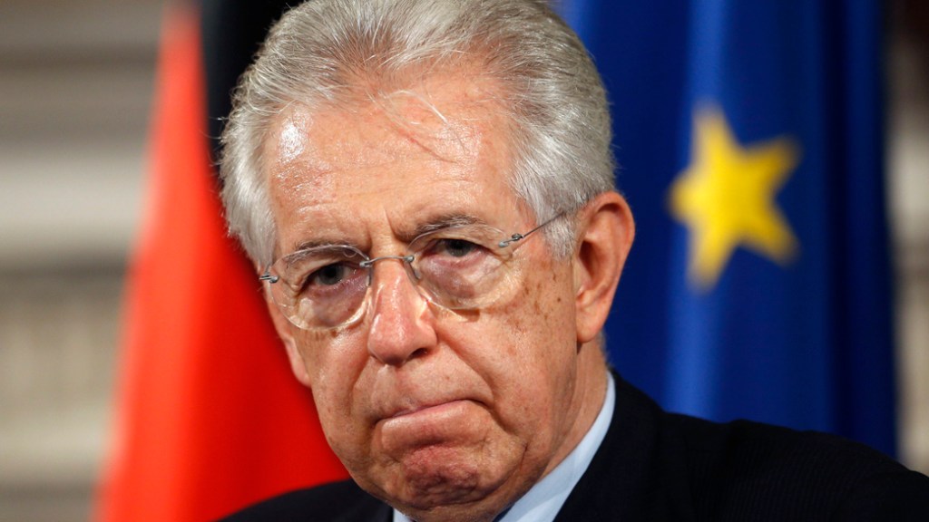 Mario Monti, primeiro-ministro italiano, esforça-se para manter a economia ativa, mas crise do euro pesa