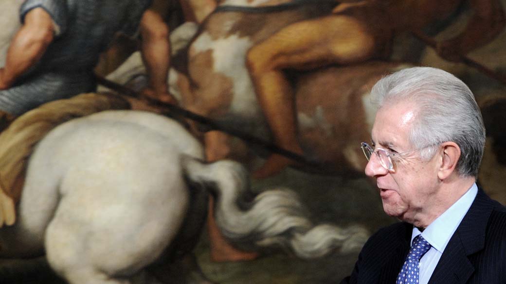 O primeiro-ministro italiano Mario Monti apresentará suas primeiras medidas econômicas no próximo dia 5 de dezembro