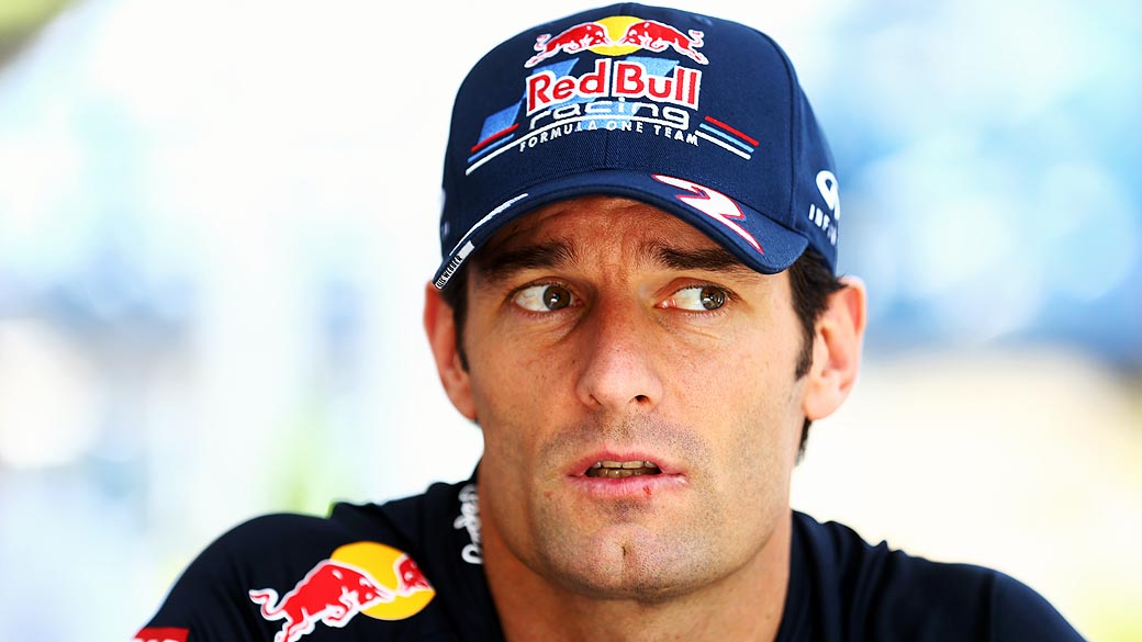Mark Webber durante a coletiva de imprensa do GP do Brasil, em Interlagos