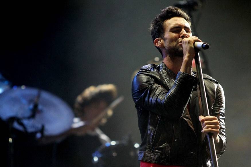 Adam Levine, do Maroon 5, durante o show no palco Mundo, no sexto dia do Rock in Rio, em 01/10/2011