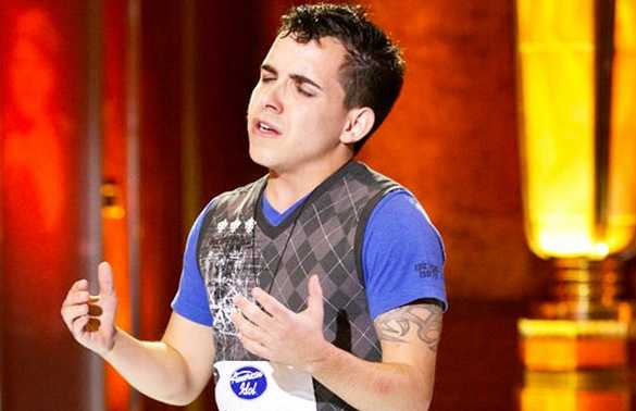 O brasileiro Matheus Fernandes durante o 'American Idol'