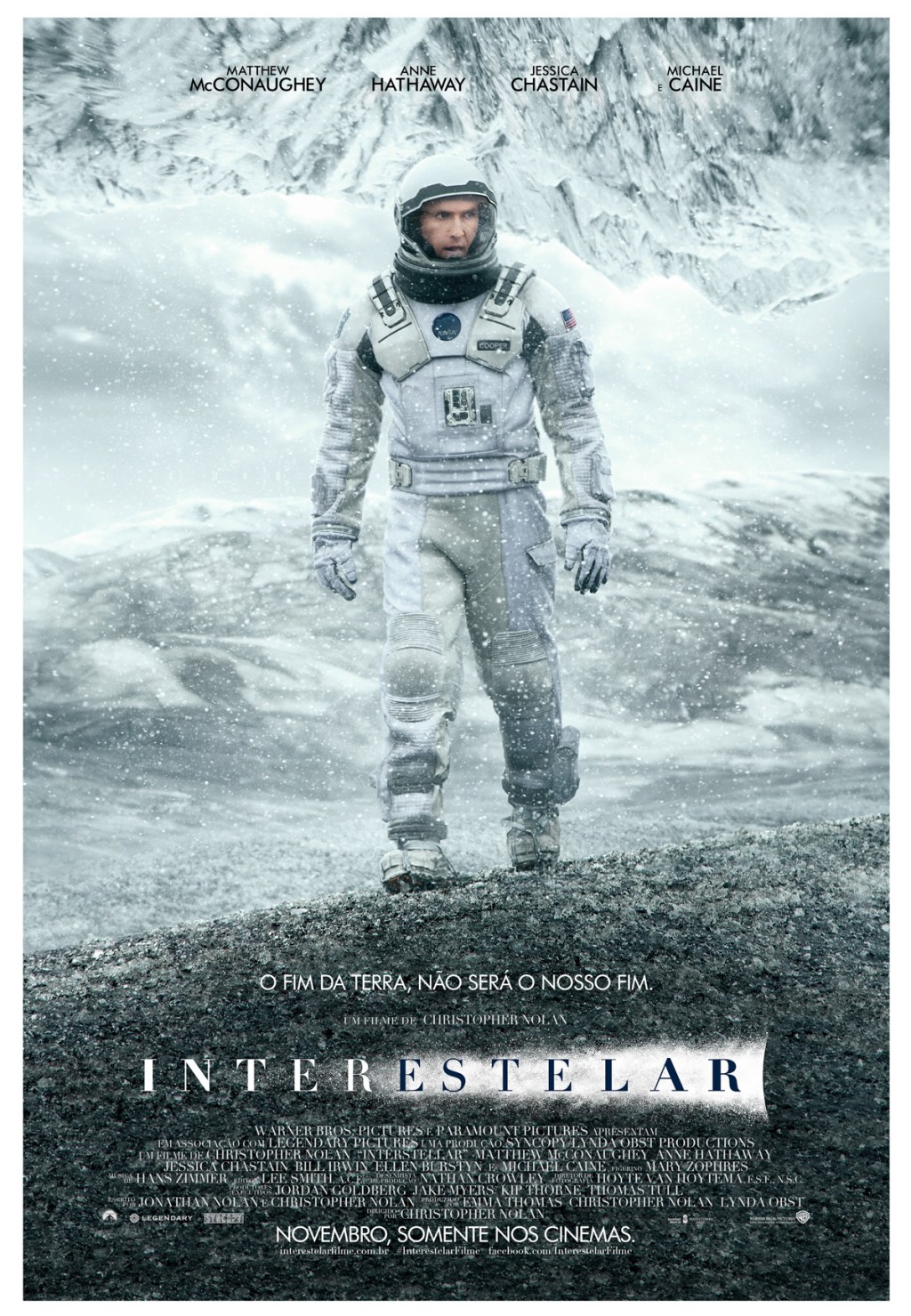 Matthew McConaughey no cartaz do filme 'Interestelar'