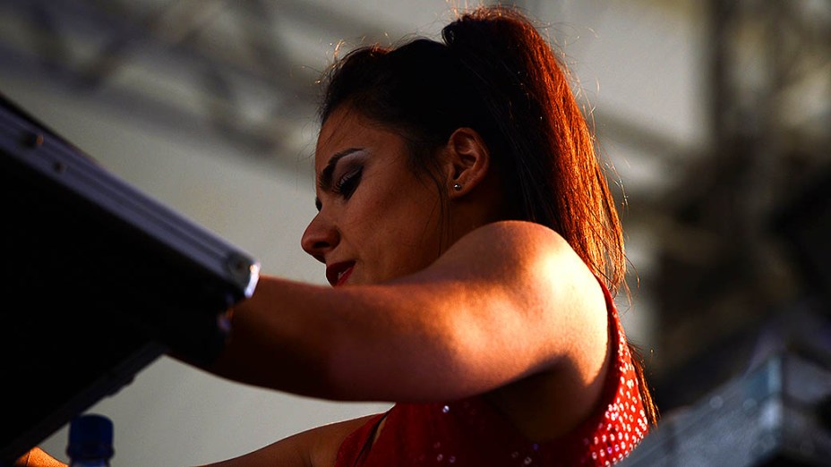 Mix Hell durante apresentação no terceiro dia do Lollapalooza, em São Paulo