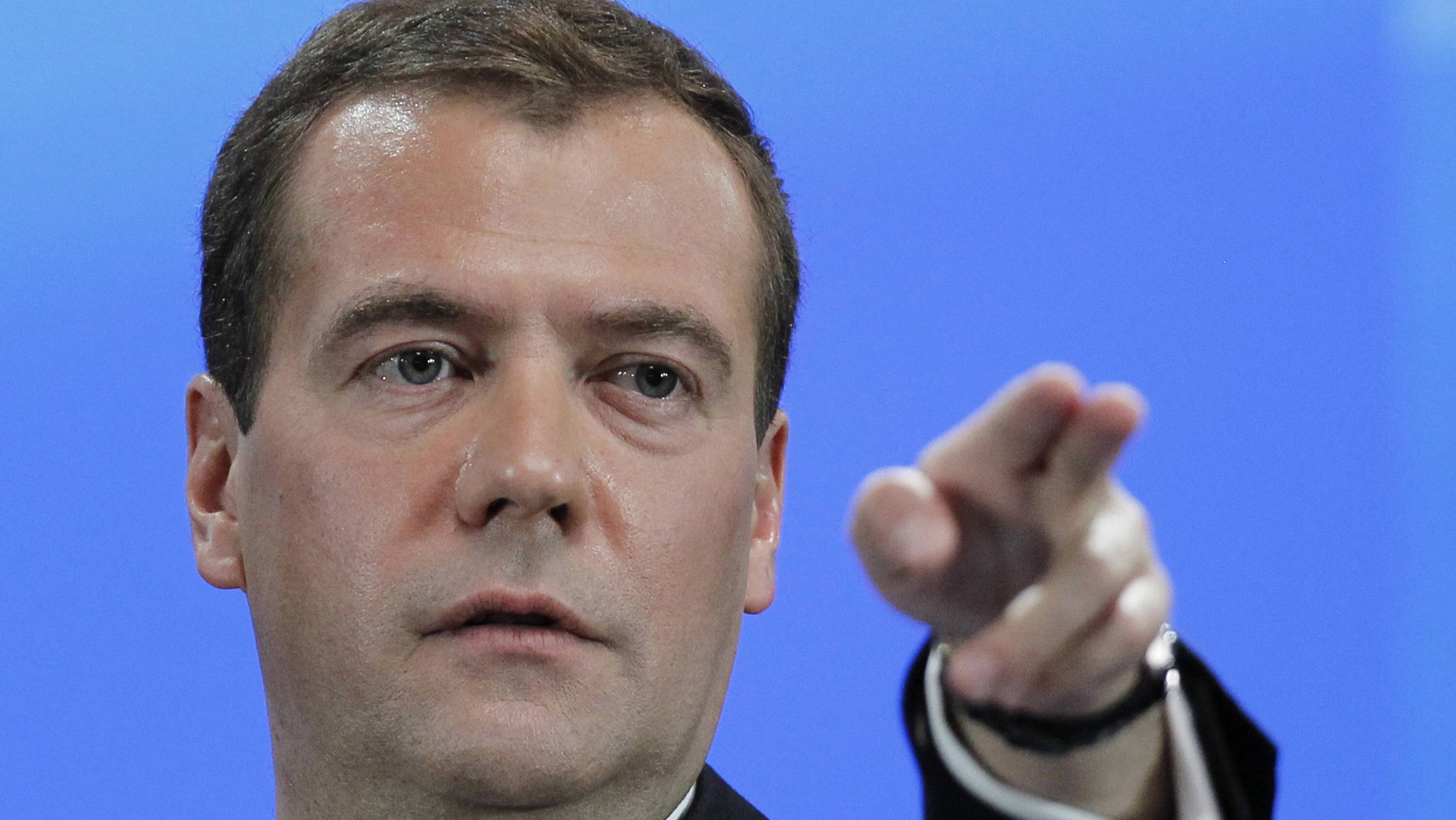 O presidente russo, Dimitri Medvedev