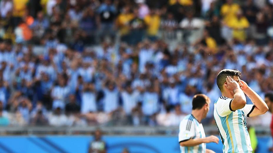 Jogador da Argentina no Mineirão, em Belo Horizonte