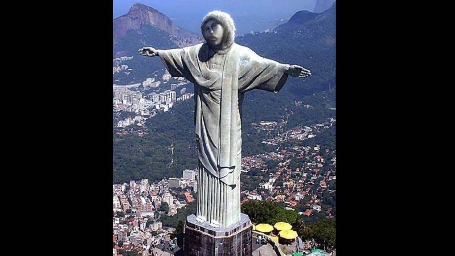Imagem do afresco "restaurado" por idosa na Espanha, ganha inúmeras versões na internet