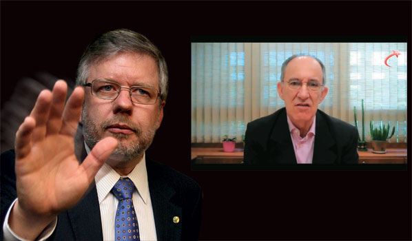 Marco Maia, presidente da Câmara, e Rui Falcão, presidente do PT (ao fundo): os interesses do PT para tentar camuflar o mensalão com a tese de combater o caixa dois