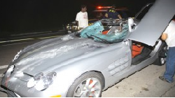 A Mercedes de Thor, logo após o acidente