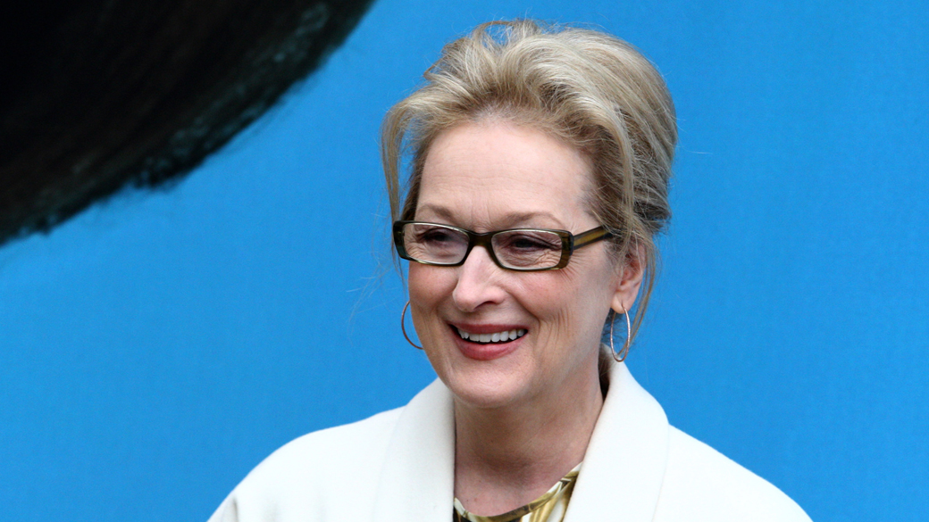 Meryl Streep durante coletiva para promover o filme A Dama de Ferro que estreia no dia 6 de janeiro de 2012