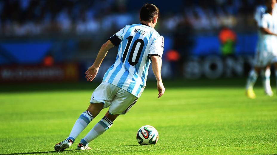 Messi durante o jogo contra o Irã no Mineirão, em Belo Horizonte