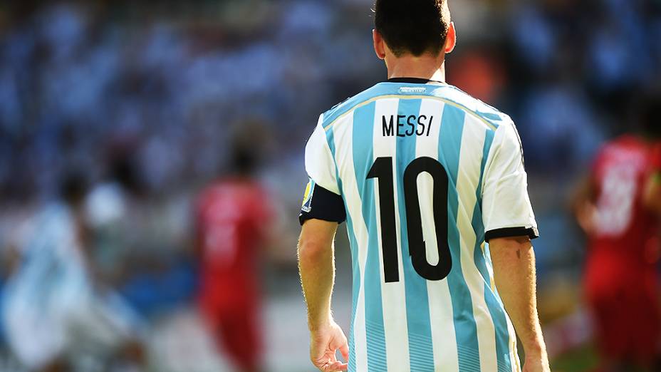 Messi durante o jogo contra o Irã no Mineirão, em Belo Horizonte