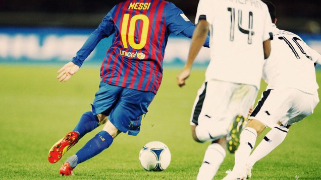 Messi, do Barcelona, na semifinal do Mundial de Clubes da Fifa em Yokohama, no Japão
