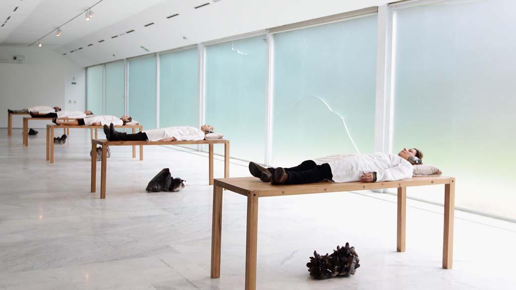 Exposição "O método de Abramovic", de Marina Abramovic, em Milão, Itália