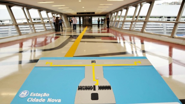 Estação do Metrô Cidade Nova, no centro do Rio
