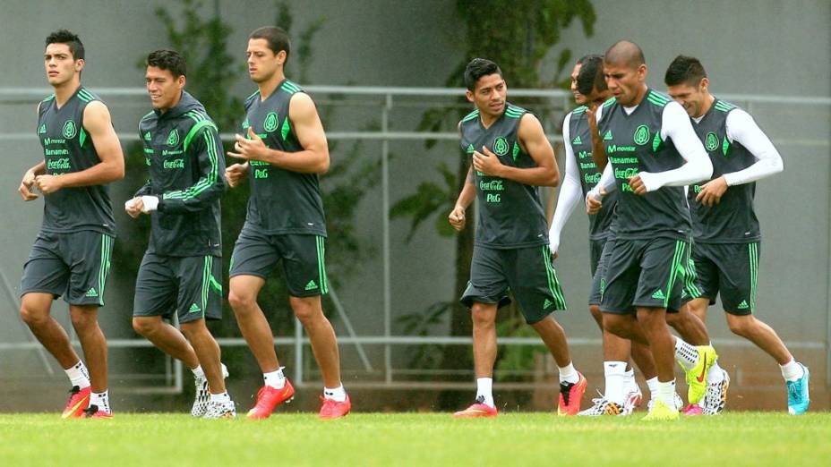 O treino do México em Santos