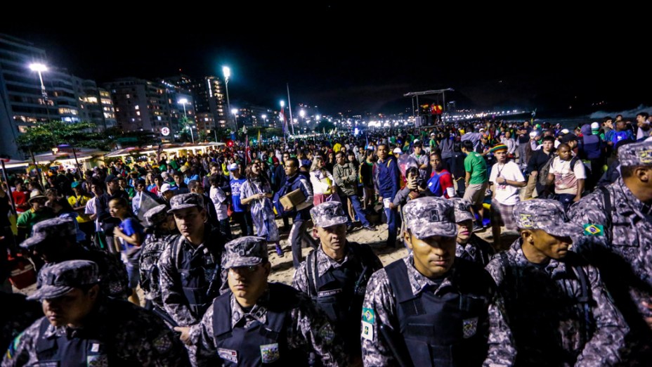 Jornada Mundial da Juventude na praia de Copacabana, em 27/07/2013