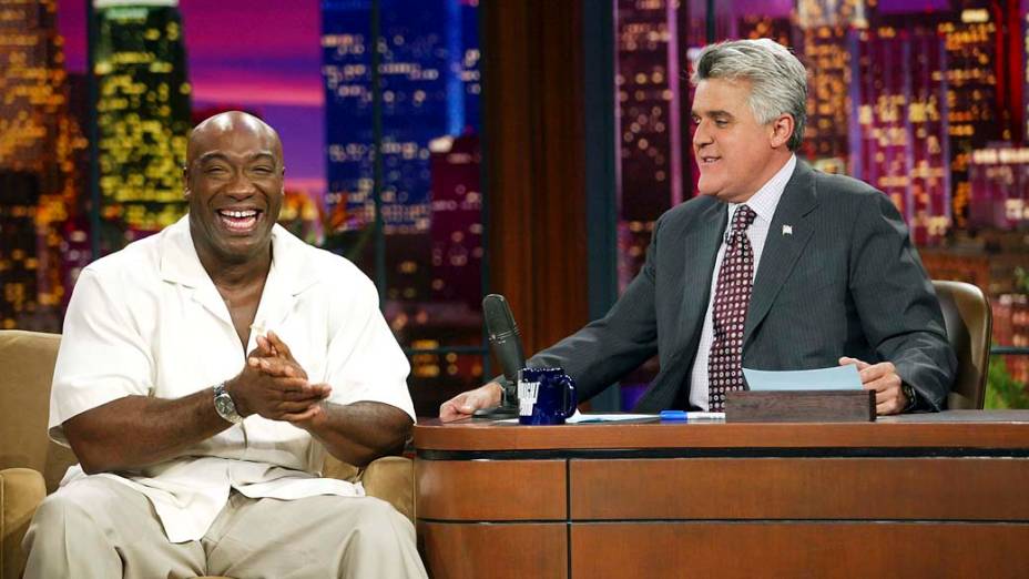 O ator Michael Clarke Duncan durante no programa The Tonight Show with Jay Leno
