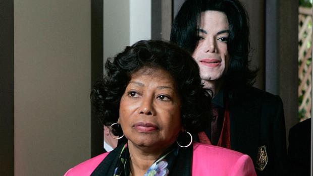 Michael Jackson e a mãe Katherine