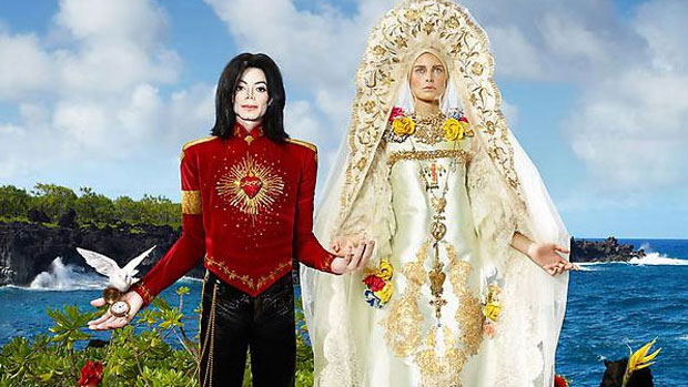 Michael Jackson por David La Chapelle, na foto chamada 'Beatification'. Foto: Reprodução.