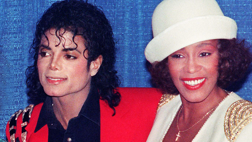 Michael Jackson e Whitney Houston em 1988
